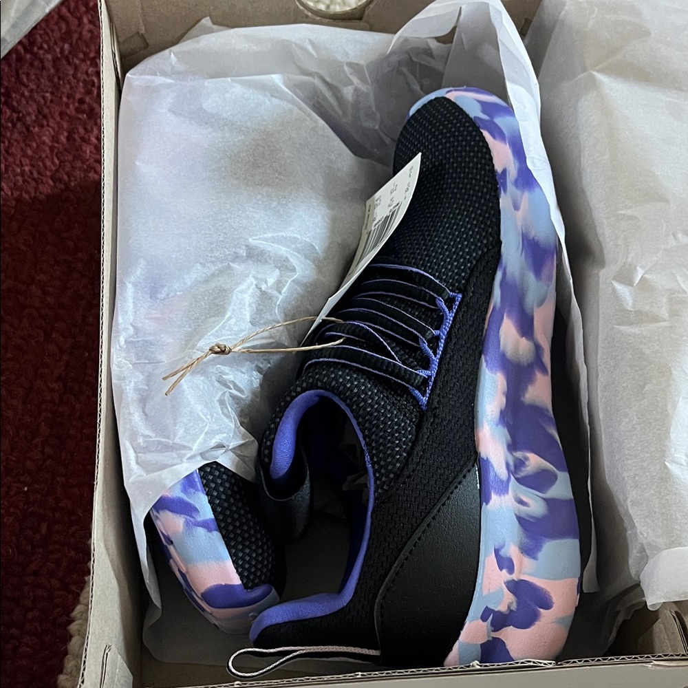 Adidas Black and Purple Sneakers